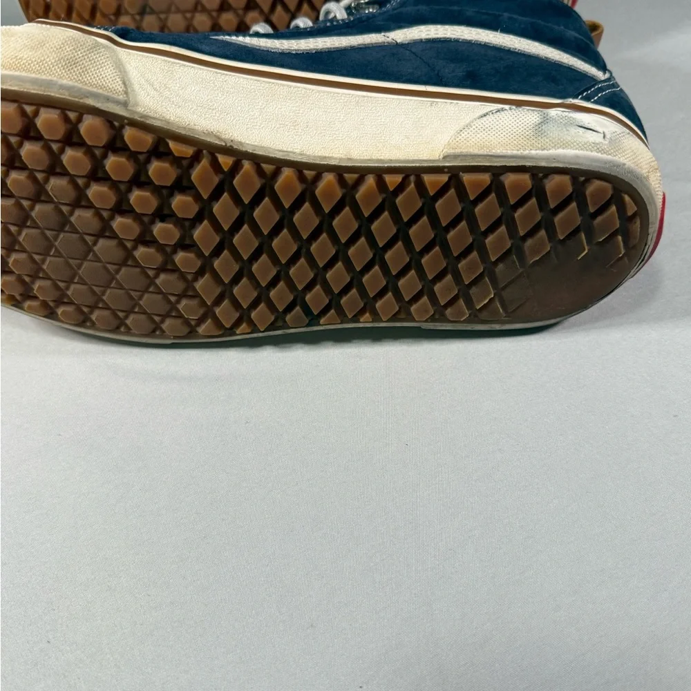 Vans Sk8-Hi MTE Men’s 9 Navy Suede Fleece Lined Boots Y2K Skater Wear‎